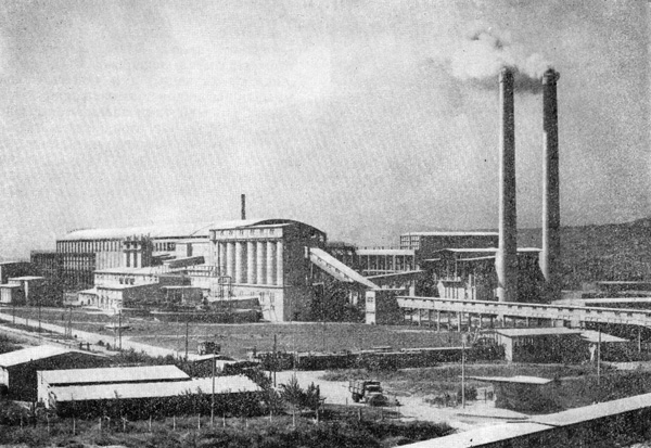 Река Девня. Цементный завод. 1959 г. Общий вид