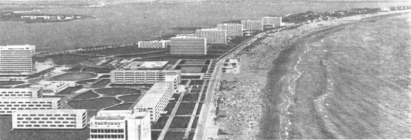 Мамайя. Панорама курорта. Руководитель коллектива архитектор Ч. Лэзэреску. 1960-1962 гг.