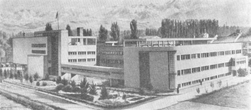 Алма-Ата. Застройка первого правительственного центра. 1928—1934 гг. Дом правительства. Общий вид