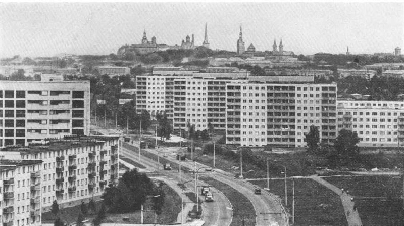 Таллин. Панорама жилого района