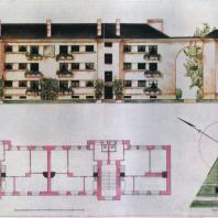 Эскизный проект жилого дома для Московско-Нарвского (ныне Кировского) района