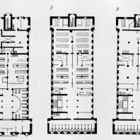 А.И. Гегелло. Поэтажные планы бани в Удельной