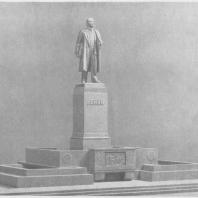 Памятник В.И. Ленину в Казани. Доработанный после общественного обсуждения проект памятника. Модель