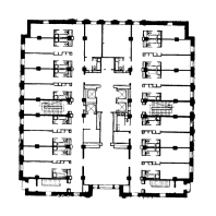 Гостиница «Ленинградская» на Комсомольской площади. План 7-го этажа башни