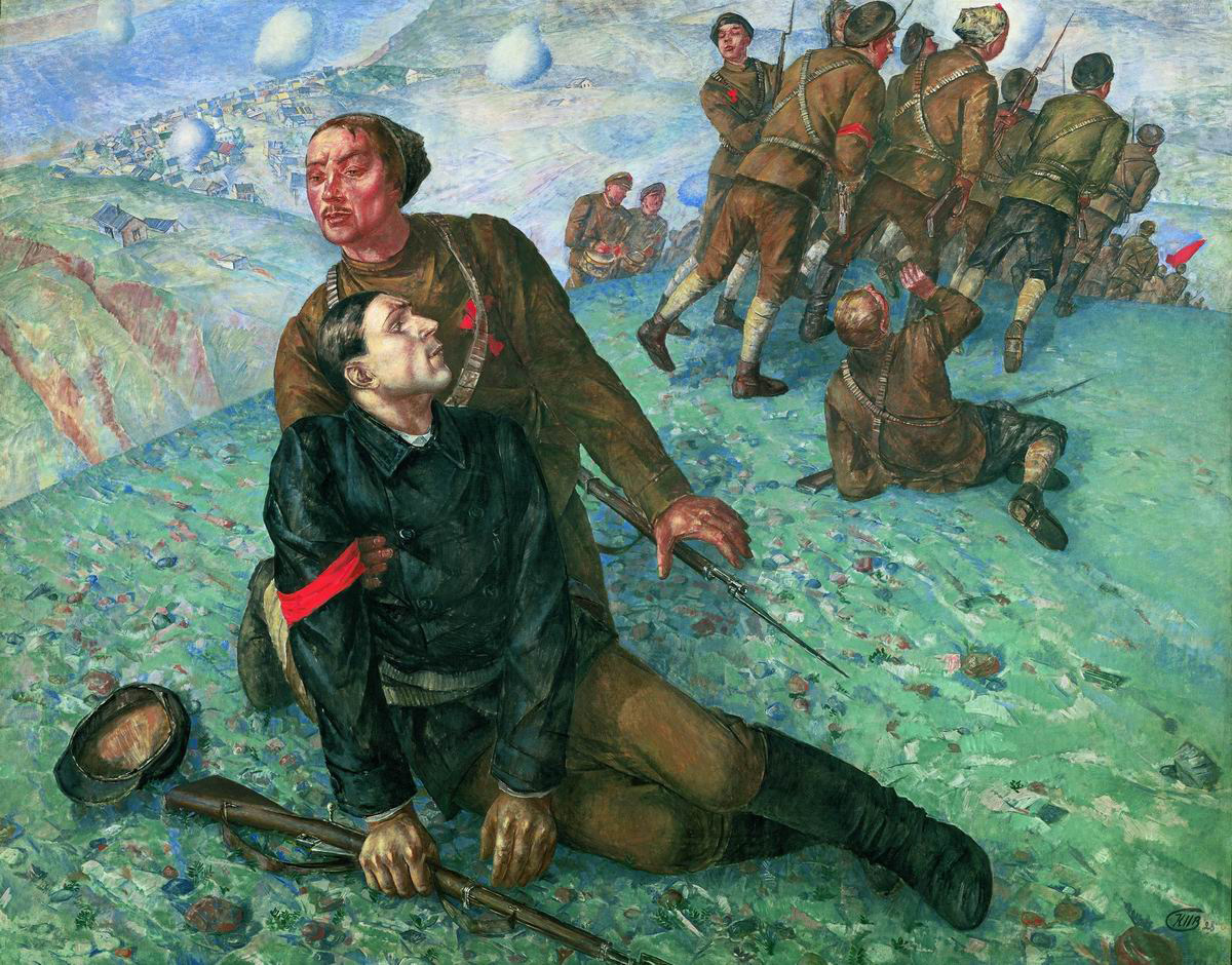 Советские художники произведения. Смерть комиссара картина.