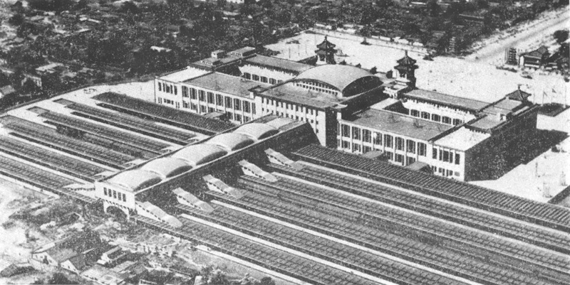 Пекин. Новый вокзал. 1958-1959 гг. Общий вид