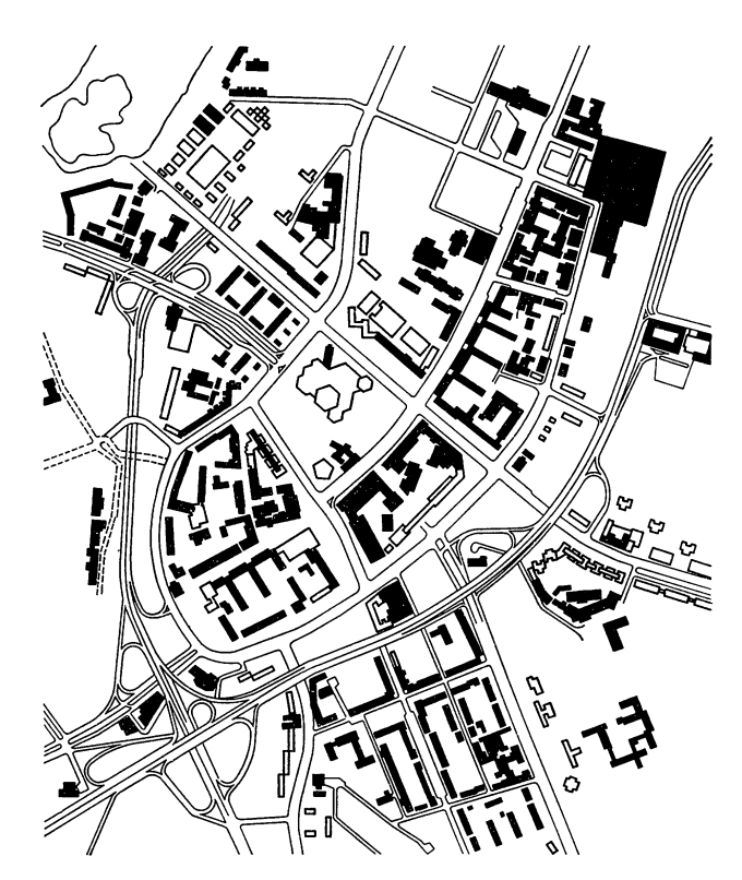 Карл-Маркс-Штадт. Генеральный план центра, реализованный к середине 70-х гг.