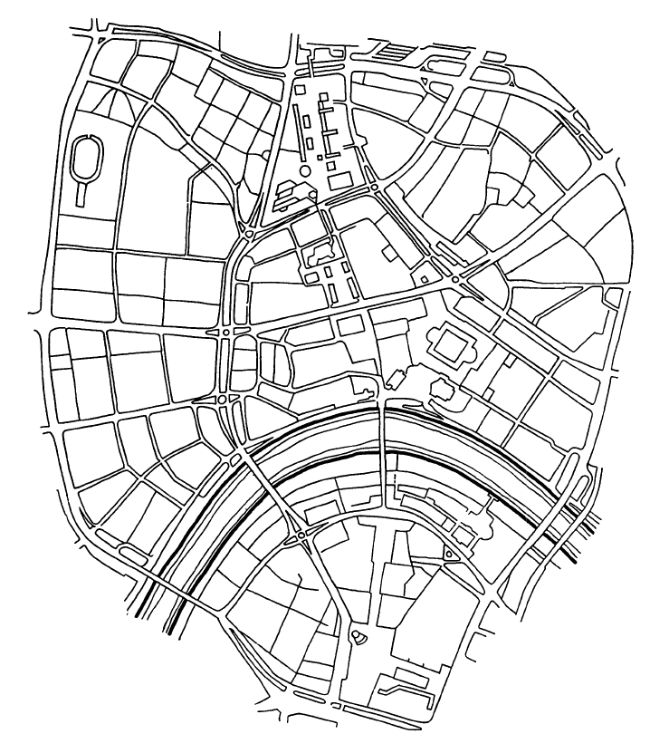 Дрезден. Реконструкция центра. Схема центрального ядра города