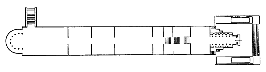 Советский павильон на Международной выставке в Париже. Архит. Б. Иофан, скульптор В. Мухина. 1937 г. План