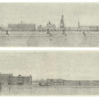 2-й дом СНК в Москве. Панорама застройки набережной