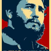 Революция. Фидель Кастро. Плакат