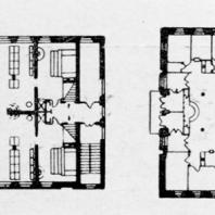 А.И. Гегелло. Планы первого и второго этажей бани на Рябовском шоссе. Технический проект