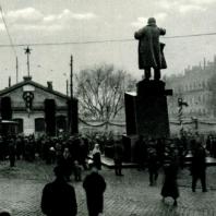 Площадь у Финляндского вокзала. Ноябрь 1926 г.