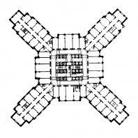 Административное здание в Зарядье. План 9—14-го этажей